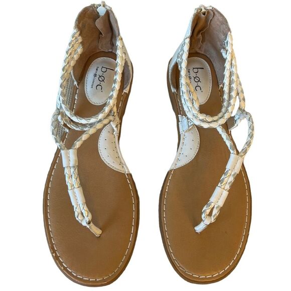B.o.c Sedge White & Pewter
Womens braided gladiator sandals white size 9 GUC - Picture 4 of 14